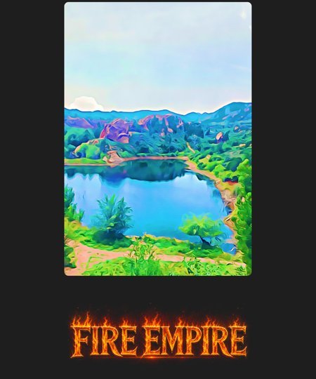 Fire Empire NFT Art Tee - Lake View