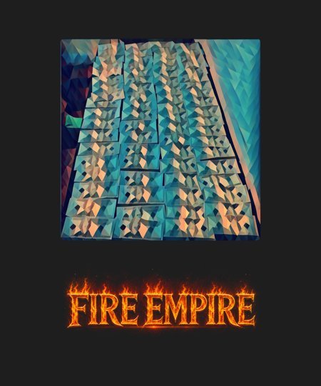 Fire Empire NFT Art Tee - Tile Pattern